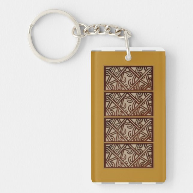 Llavero Keychain Fob with design form Papua New Guinea (Frente)