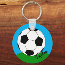 Keychain for Soccer fans Monogrammed / Football