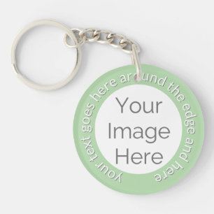 Llavero Keychain fotográfico personalizado - Verde de mall