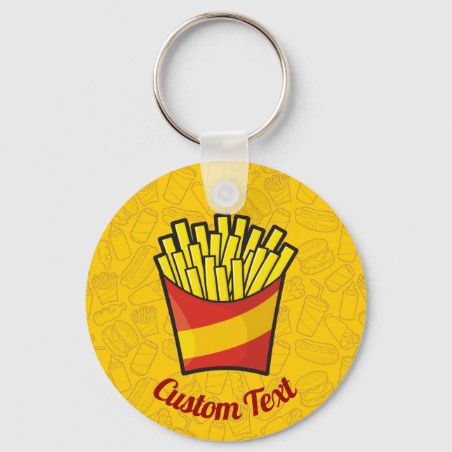 Llavero Keychain Fries de Francia (Anverso)