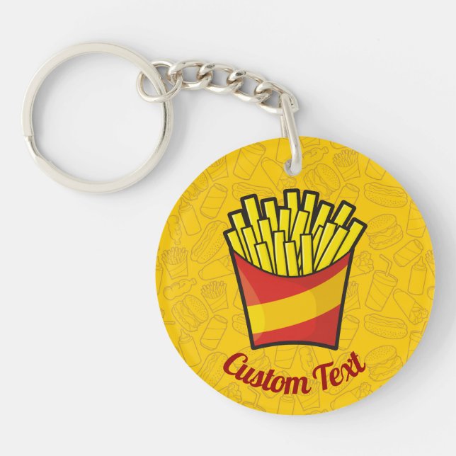 Llavero Keychain Fries de Francia (Frente)