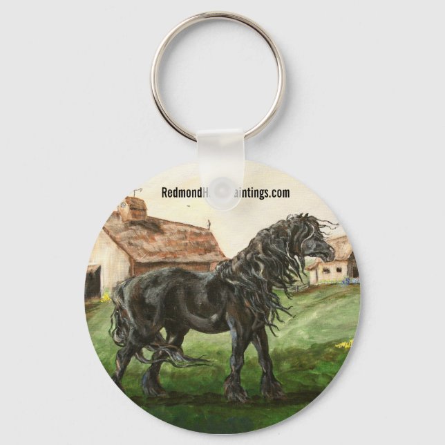 Llavero Keychain Friesian (Anverso)