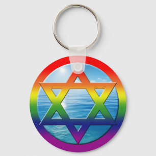 Llavero Keychain GAY - Estrella de David 05