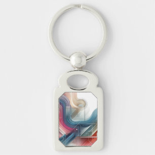 Llavero Keychain geométrica elegante