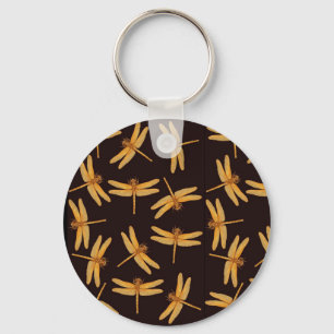Llavero Keychain Gold Dragonflies