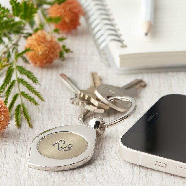 Llavero Keychain Gold Metallic (Lateral)