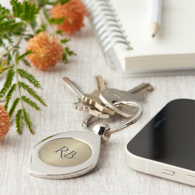 Llavero Keychain Gold Metallic (Lateral)