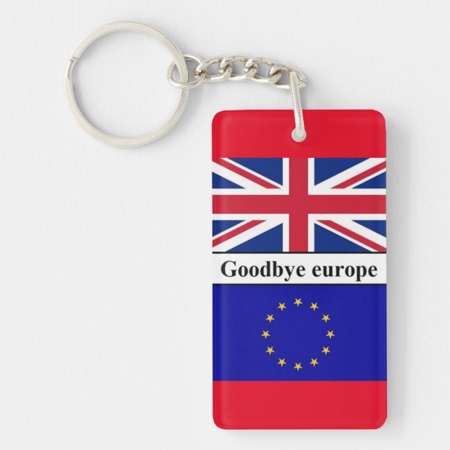 Llavero Keychain Goodbye Europe (Frente)