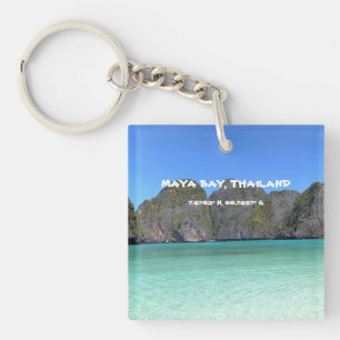 Llavero Keychain GPS de Maya Bay Tailandia