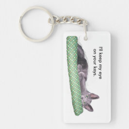 Llavero Keychain - Gray Kitten