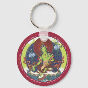Llavero KEYCHAIN Green Tara - con mantra