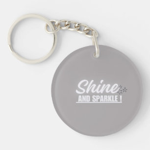 Llavero Keychain gris acrílico