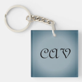 Llavero Keychain gris azul