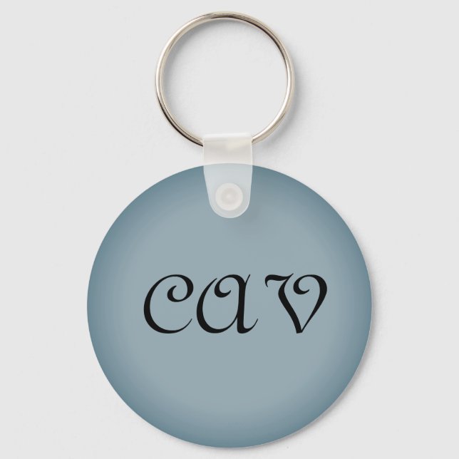 Llavero Keychain gris azul (Anverso)