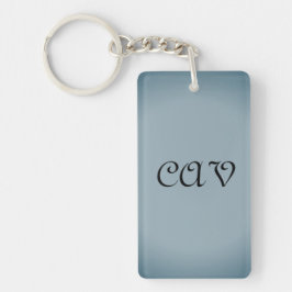 Llavero Keychain gris azul