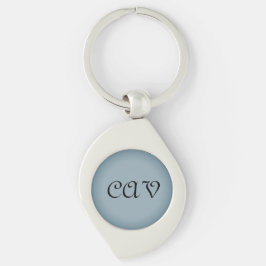 Llavero Keychain gris azul