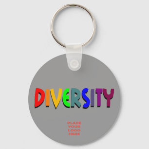 Llavero Keychain gris Personalizado de la diversidad
