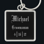 Llavero Keychain Groomsman personalizado<br><div class="desc">Keychain Groomsman personalizado</div>