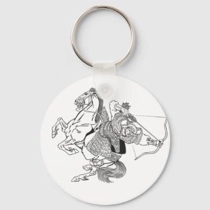 Llavero Keychain, guerrero mongol medieval