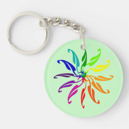 Llavero Keychain - Hojas de rueda de color