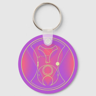 Llavero Keychain: ¡Hola, cariño! Corazones rosa y lavanda