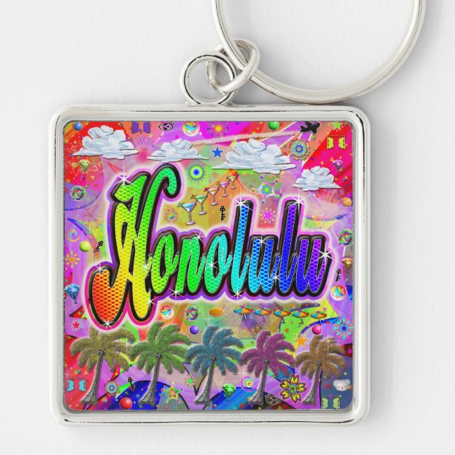 Llavero Keychain Honolulu Vista Express (Frente)
