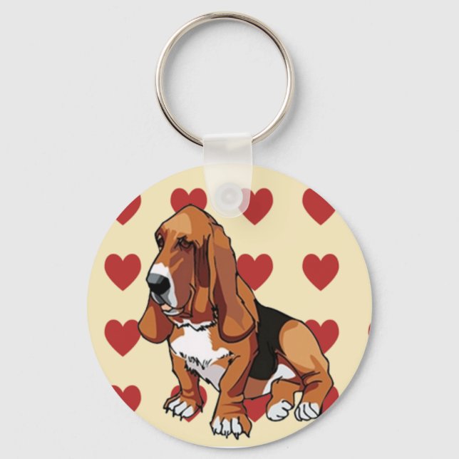 Llavero Keychain - Hound Basset (Anverso)