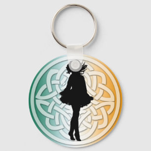 Llavero Keychain irlandés de la bandera irlandesa del bail