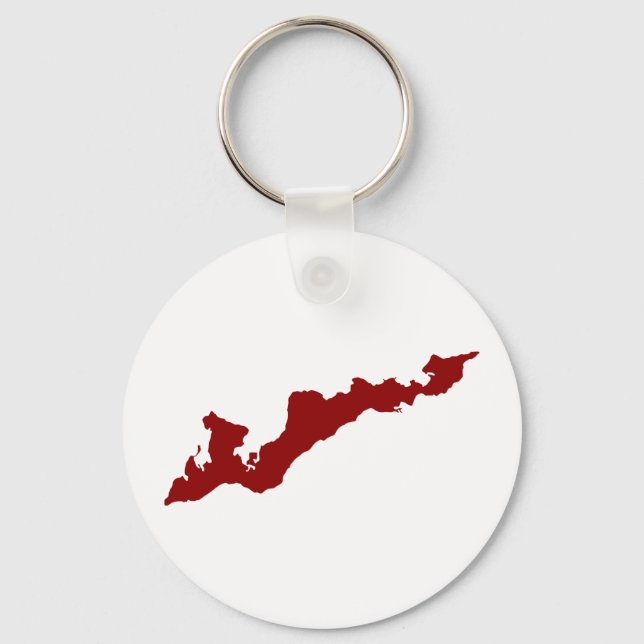 Llavero Keychain - Isla de los Pescadores - Rojo (Anverso)