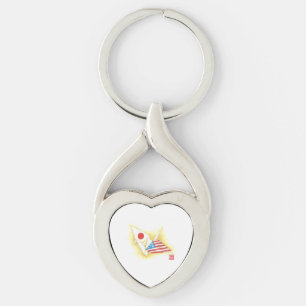 Llavero Keychain ~ Japón-Estados Unidos Amistad