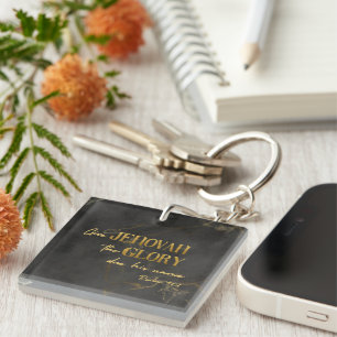 Llavero Keychain JW con texto de 2025 años para hermanos