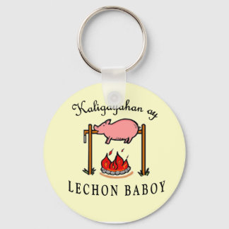 Llavero Keychain "Kaligayahan ay Lechon Baboy"