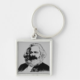Llavero Keychain Karl Marx - cuadrado