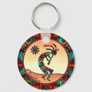 Llavero Keychain Kokopelli del Suroeste