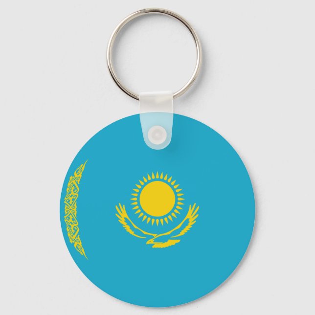 Llavero Keychain, la bandera de Kazajistán (Anverso)