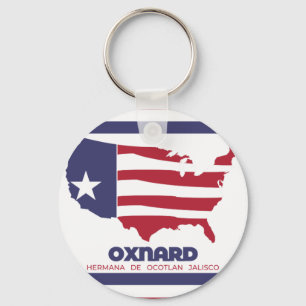 Llavero Keychain, la bandera de Oxnard (California)