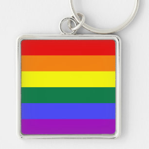 Llavero Keychain, la bandera del orgullo del arcoiris