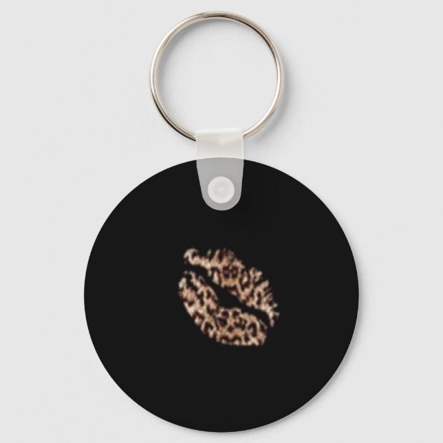 Llavero Keychain Leopard Lips (Anverso)