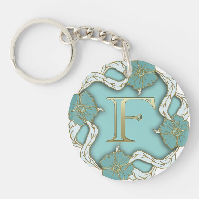LLAVERO KEYCHAIN (LETRA F) (Frente)