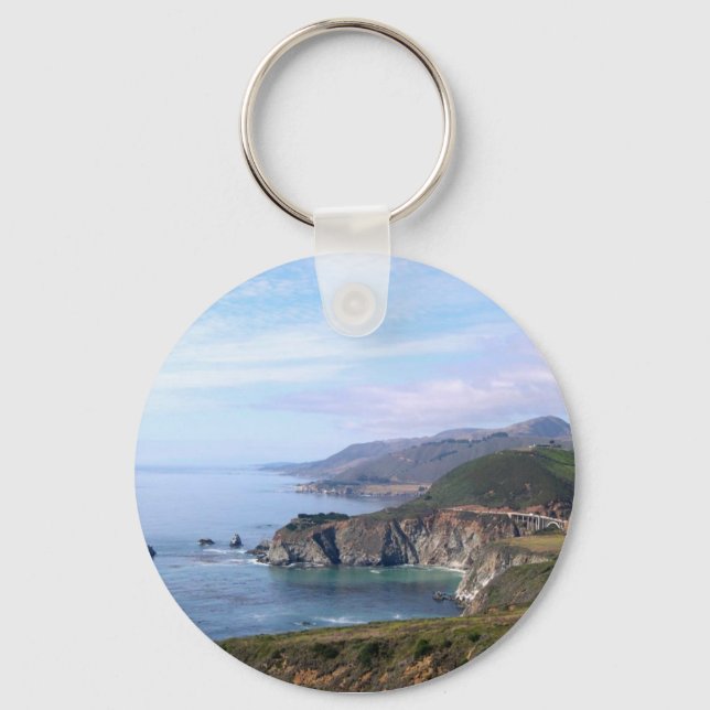 Llavero Keychain - Línea costera cerca del Big Sur (Anverso)