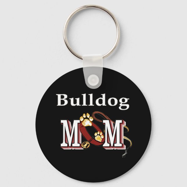 Llavero Keychain, madre del bulldog inglés (Anverso)