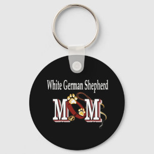 Llavero Keychain, madre del pastor alemán blanco