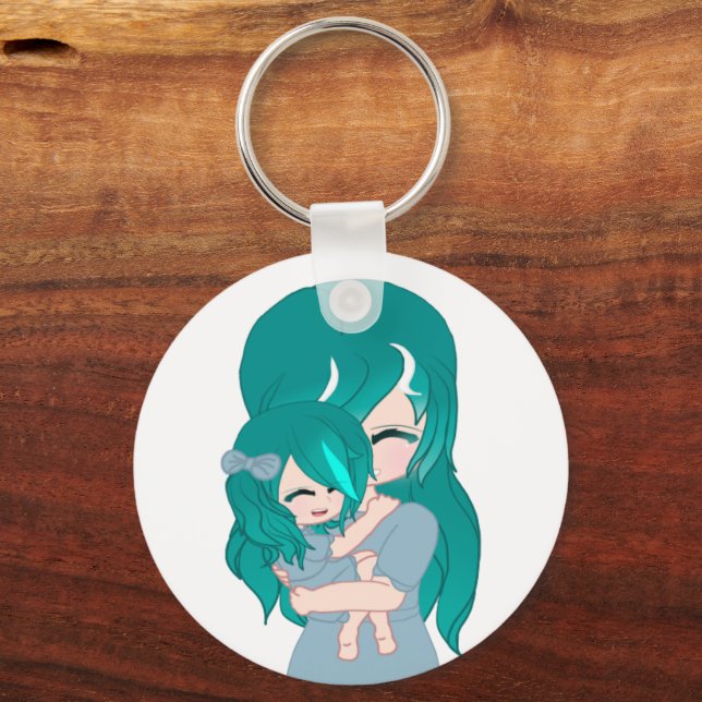 Llavero Keychain madre e hija personalizado (Anverso)