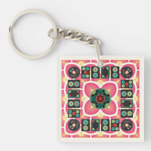 Llavero Keychain Mah Jongg Fan 2025