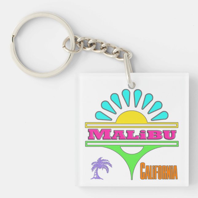 Llavero Keychain "Malibu Colorful 1" (Frente)