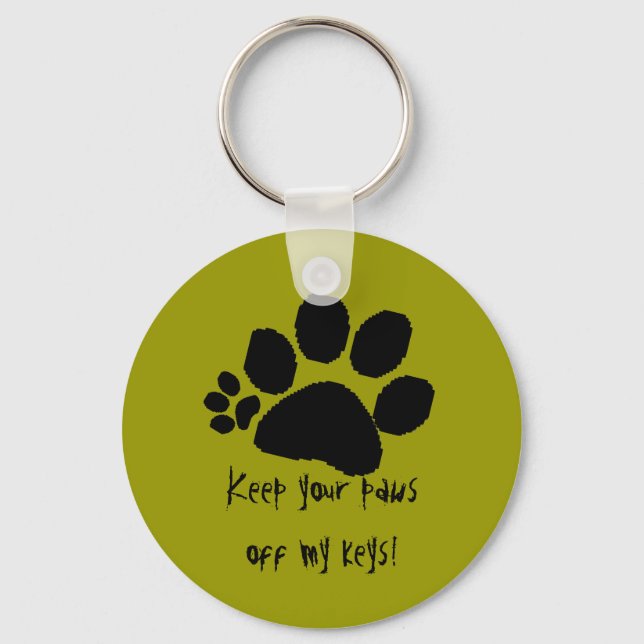Llavero Keychain - Mantén tus garras libres... (Anverso)