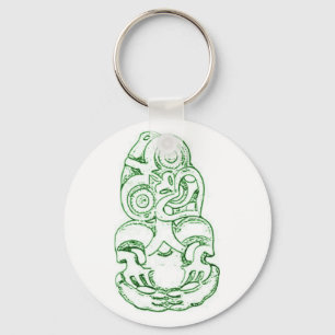 Llavero Keychain maorí Hei-Tiki Sketch