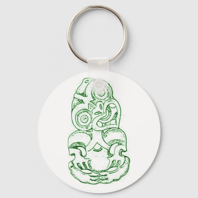 Llavero Keychain maorí Hei-Tiki Sketch (Anverso)