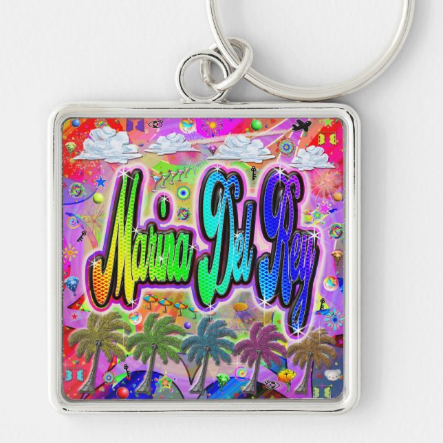 Llavero Keychain Marina Del Rey Vista Express (Frente)