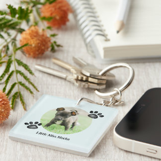Llavero Keychain, Mascota de fotografía personalizado